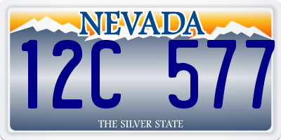 NV license plate 12C577