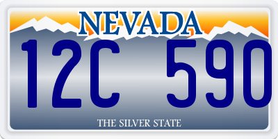 NV license plate 12C590