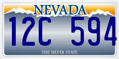 NV license plate 12C594