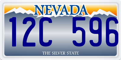 NV license plate 12C596