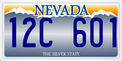 NV license plate 12C601