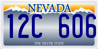 NV license plate 12C606