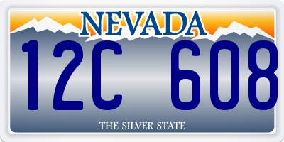 NV license plate 12C608