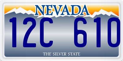 NV license plate 12C610