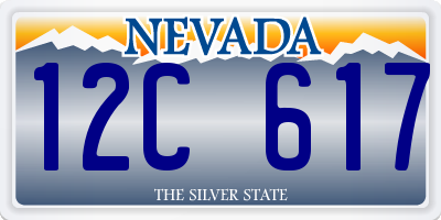NV license plate 12C617
