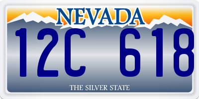 NV license plate 12C618