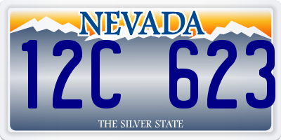 NV license plate 12C623