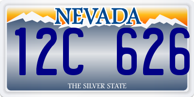 NV license plate 12C626