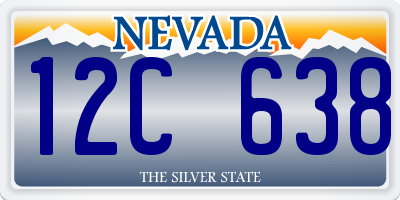 NV license plate 12C638