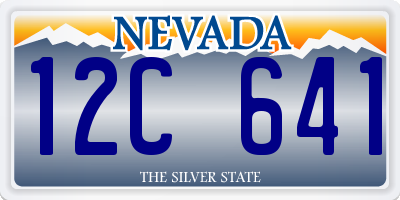 NV license plate 12C641