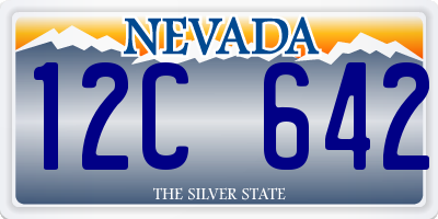 NV license plate 12C642