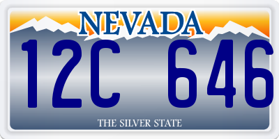 NV license plate 12C646