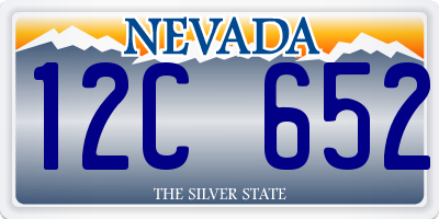 NV license plate 12C652