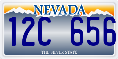 NV license plate 12C656