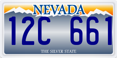 NV license plate 12C661