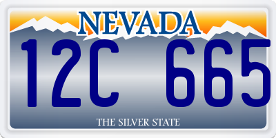 NV license plate 12C665