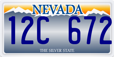 NV license plate 12C672
