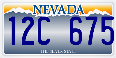 NV license plate 12C675