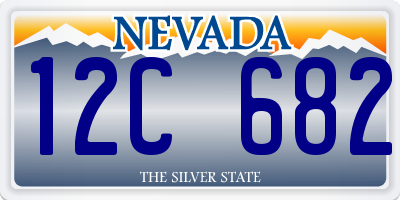 NV license plate 12C682