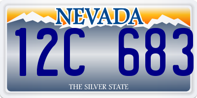 NV license plate 12C683