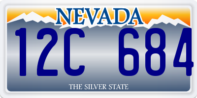 NV license plate 12C684