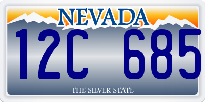 NV license plate 12C685