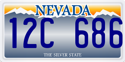 NV license plate 12C686