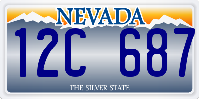 NV license plate 12C687