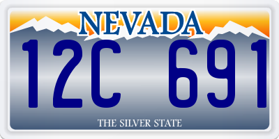 NV license plate 12C691