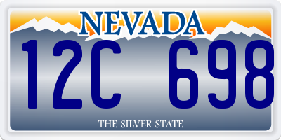 NV license plate 12C698