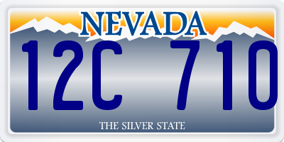 NV license plate 12C710