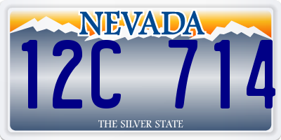 NV license plate 12C714