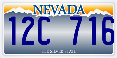 NV license plate 12C716