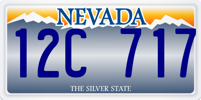 NV license plate 12C717