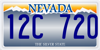 NV license plate 12C720