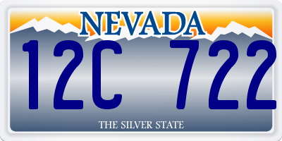 NV license plate 12C722