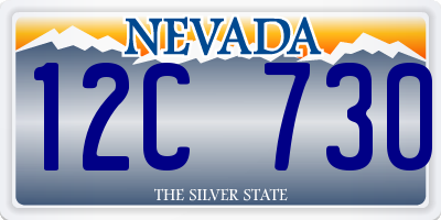 NV license plate 12C730