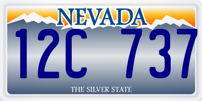 NV license plate 12C737