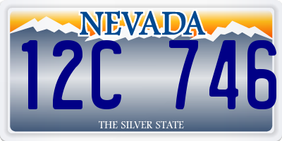 NV license plate 12C746