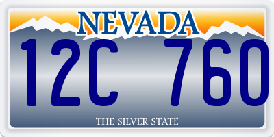 NV license plate 12C760