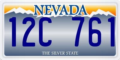 NV license plate 12C761