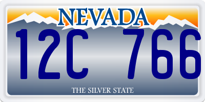 NV license plate 12C766