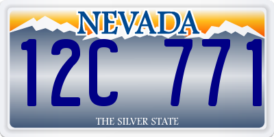 NV license plate 12C771