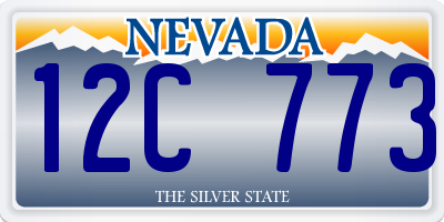 NV license plate 12C773