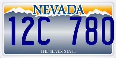 NV license plate 12C780