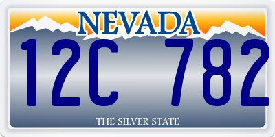 NV license plate 12C782