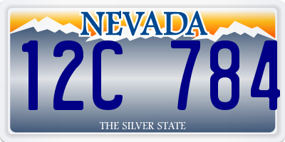 NV license plate 12C784