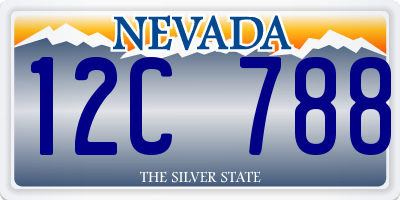 NV license plate 12C788