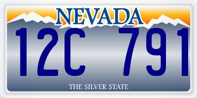 NV license plate 12C791