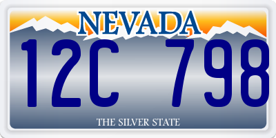 NV license plate 12C798